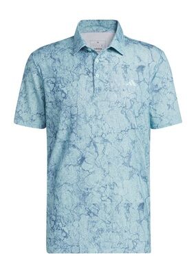 ADIDAS MEN'S SUN ENERGY GOLF POLO SHIRT - Semi Flash Aqua